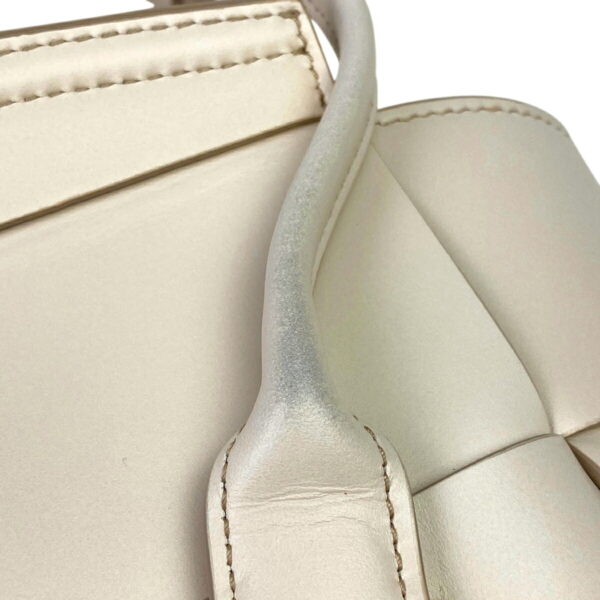 1000065749776 18 Bottega Veneta Mini The Arco Maxi Intrecciato 2WAY Leather Shoulder Handbag White