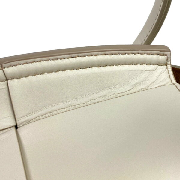 1000065749776 19 Bottega Veneta Mini The Arco Maxi Intrecciato 2WAY Leather Shoulder Handbag White