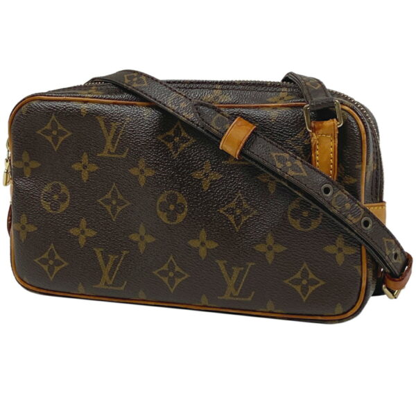 1000066131877 11 Louis Vuitton Pochette Marly Bandouliere Crossbody Shoulder Bag Monogram Brown