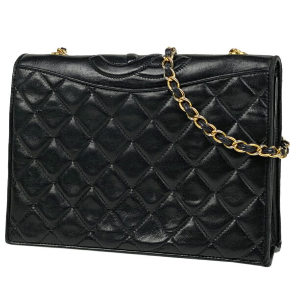 1000066301584 11 Chanel Coco Mark Chain Shoulder Bag Matelasse Leather Black