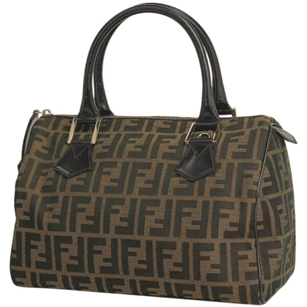 1000066404926 11 FENDI Zucca Pattern Mini Canvas Brown