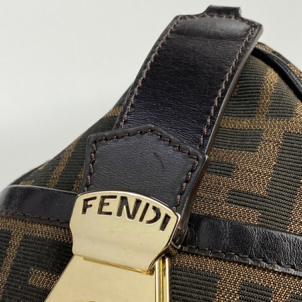 1000066404926 15 FENDI Zucca Pattern Mini Canvas Brown