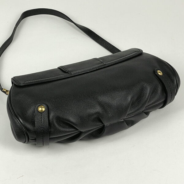 1000066451272 12 Salvatore Ferragamo 2WAY Leather Clutch Shoulder Bag Black