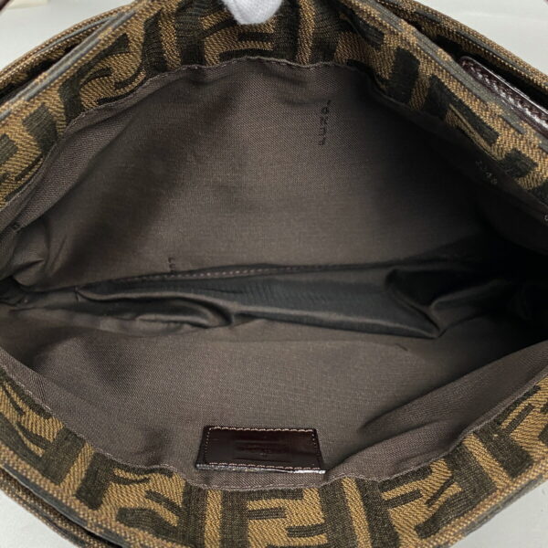 1000066451463 16 FENDI Zucca Pattern Shoulder Bag Canvas Brown