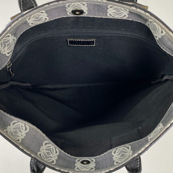 1000066467815 16 Loewe Anagram Tote Bag Canvas Gray Black