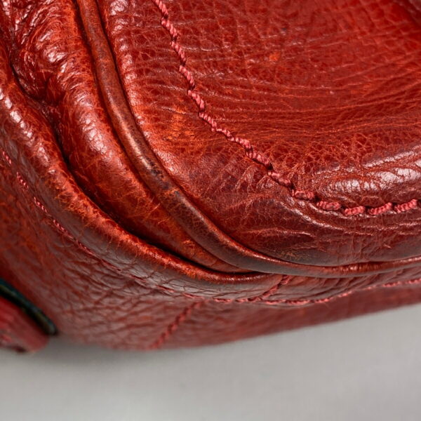 1000066471454 13 Celine Blason Leather Handbag Red