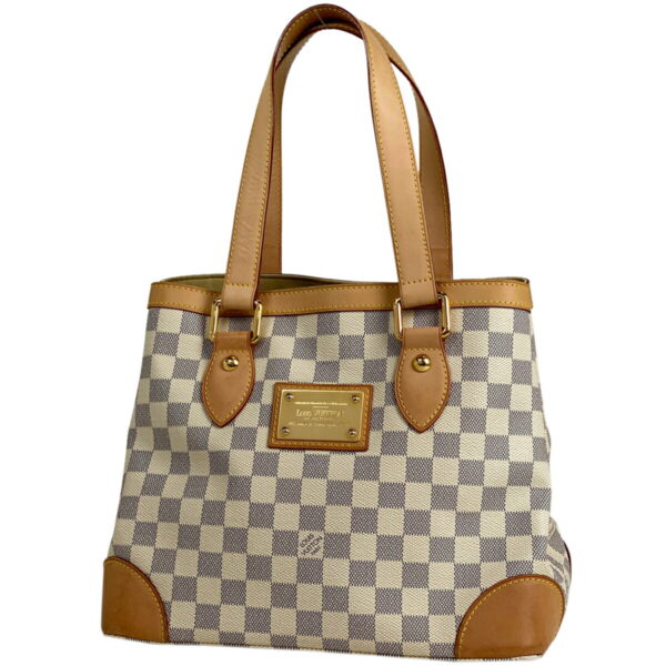 1000066690190 11 Louis Vuitton Hampstead PM Tote Bag Damier Azur White