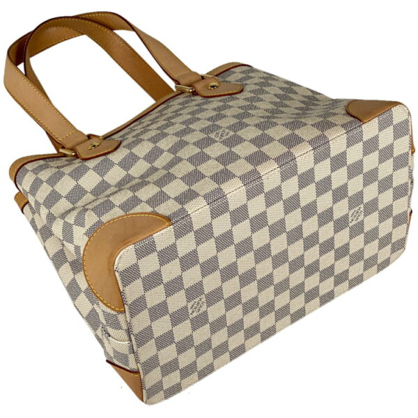 1000066690190 12 Louis Vuitton Hampstead PM Tote Bag Damier Azur White