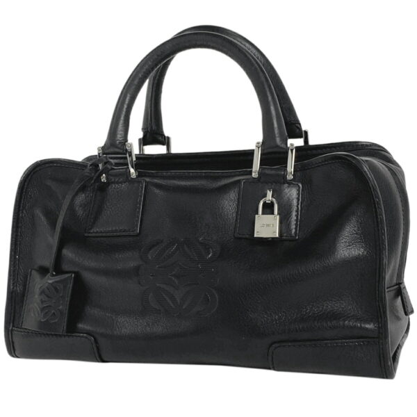 1000066692316 11 Loewe Amazona 28 Handbag Leather Black