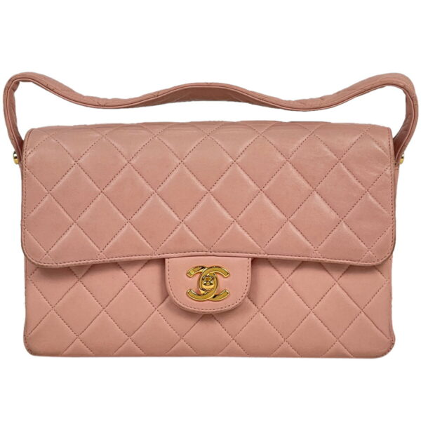 1000066693450 13 Chanel Cocomark Matelasse Handbag Leather Pink