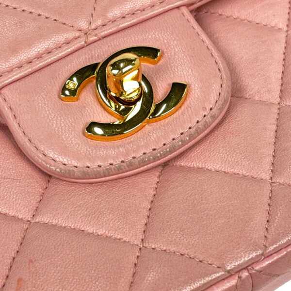 1000066693450 17 Chanel Cocomark Matelasse Handbag Leather Pink