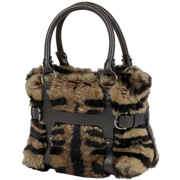 1000066704163 11 Salvatore Ferragamo Fur Handbag Brown