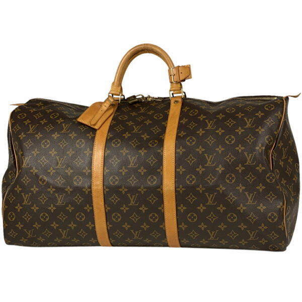 1000066725113 11 Louis Vuitton Keepall 60 Bag Monogram Brown