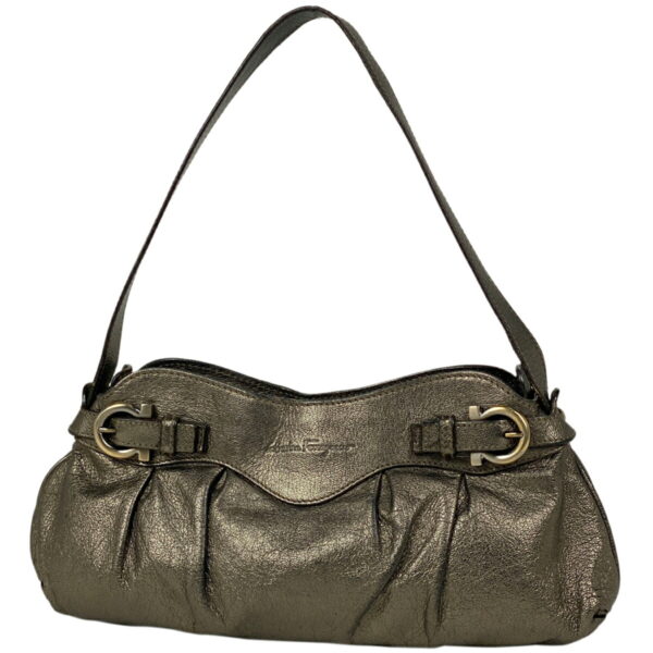 1000066773640 11 Salvatore Ferragamo Shoulder Handbag Leather Bronze