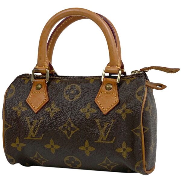 1000066774609 11 Louis Vuitton Mini Speedy 2way Shoulder Bag Monogram Brown