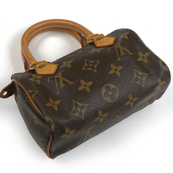 1000066774609 12 Louis Vuitton Mini Speedy 2way Shoulder Bag Monogram Brown