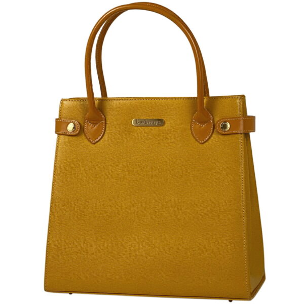 1000066826230 11 Burberrys Leather Tote Handbag Yellow