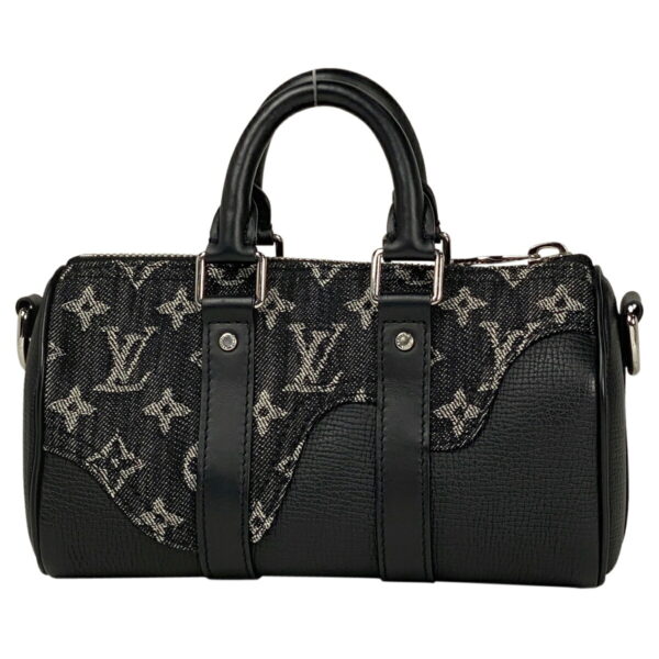 1000066842148 13 Louis Vuitton Keepall XS 2way Shoulder Bag Monogram Denim Noir