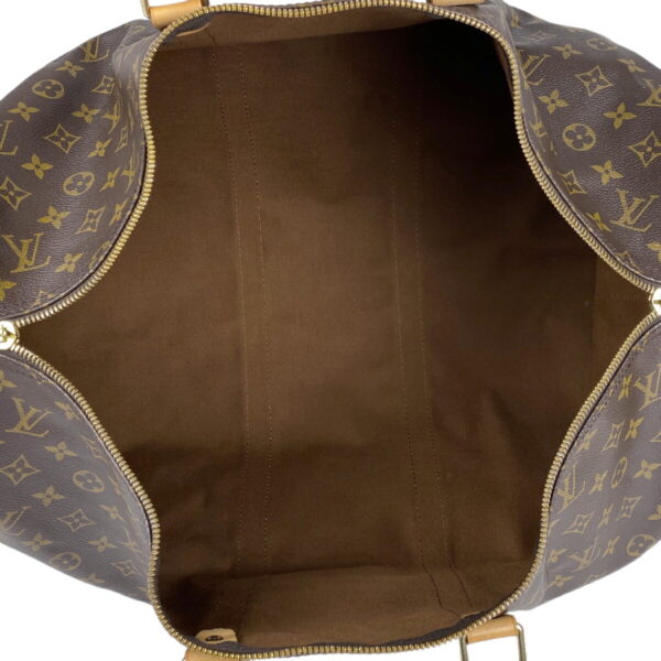 1000066906581 19 Louis Vuitton Keepall Bandouliere 55 Bag Monogram Brown