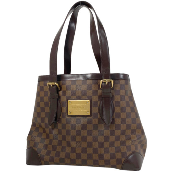 1000066943678 11 Louis Vuitton Hampstead MM Shoulder Tote Bag Damier Brown