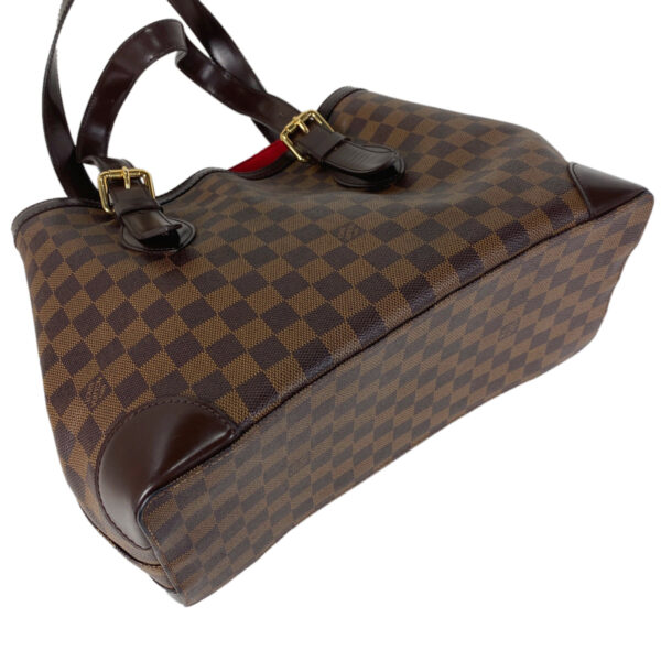 1000066943678 12 Louis Vuitton Hampstead MM Shoulder Tote Bag Damier Brown