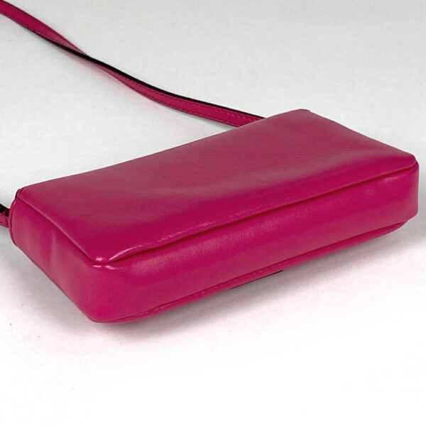 1000067018030 12 FENDI Micro Baguette 2WAY Pouch Crossbody Shoulder Bag Leather Pink