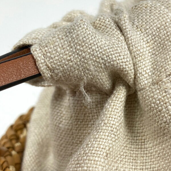 1000067025038 14 Loewe Anagram Drink Cover Raffia Beige Brown