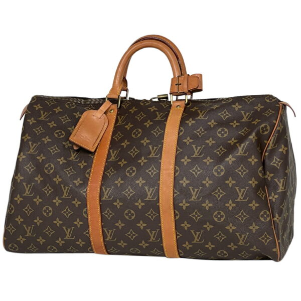 1000067038939 11 Louis Vuitton Keepall 50 Bag Monogram Brown