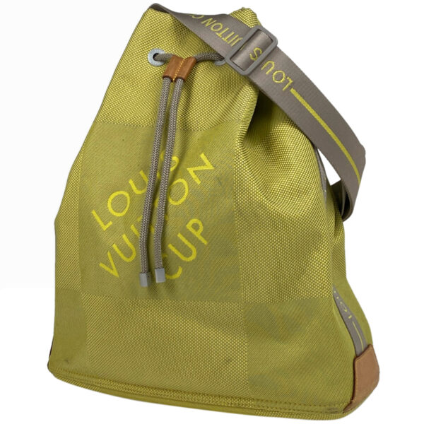 1000067202491 11 Louis Vuitton Volunteer 2003 Louis Vuitton Cup Drawstring Bag Damier Jean Lime Green