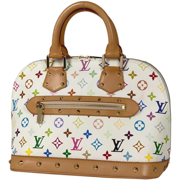 1000067208394 11 Louis Vuitton Alma Handbag Monogram Multicolor Blonde White