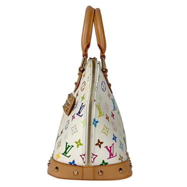 1000067208394 12 Louis Vuitton Alma Handbag Monogram Multicolor Blonde White