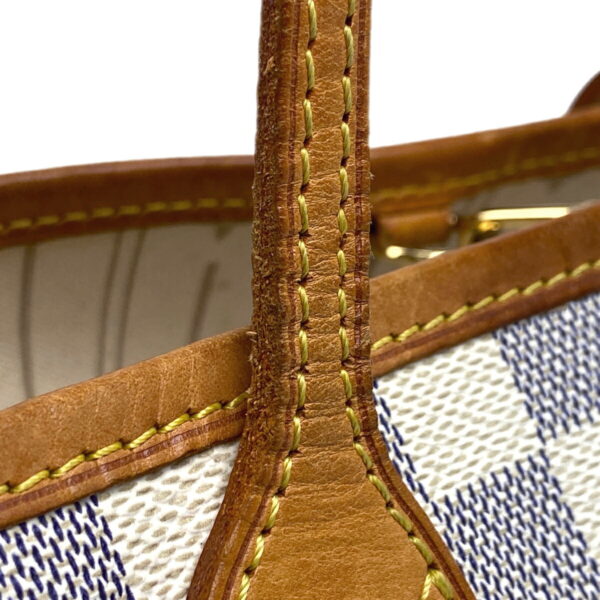 1000067319731 16 Louis Vuitton Neverfull PM Tote Bag Damier Azur White