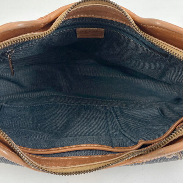 1000067389277 17 Celine Paris Macadam Denim Shoulder Bag Blue Brown