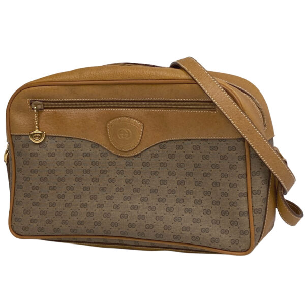 1000067650094 11 Gucci Micro GG Shoulder Bag Canvas Brown