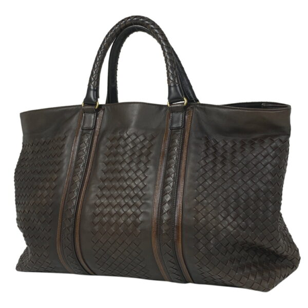 1000067661984 11 Bottega Veneta Intrecciato Leather Tote Handbag Brown