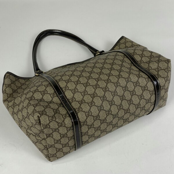 1000067667733 12 Gucci GG Pattern Tote Bag Canvas Brown