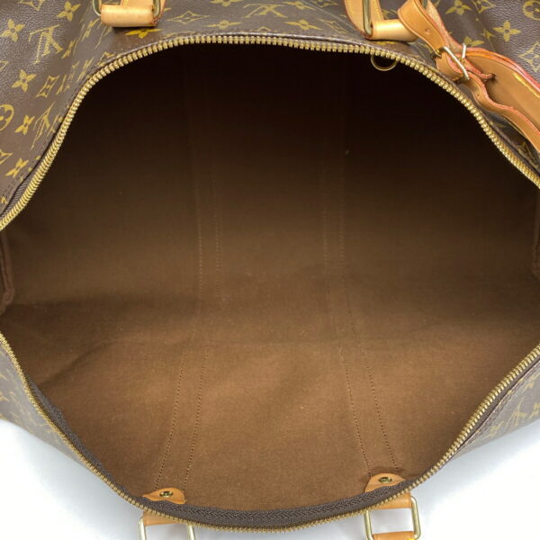 1000067749514 17 Louis Vuitton Keepall Bandouliere 55 Bag Monogram Brown