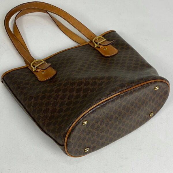 1000067750206 12 Celine Macadam Pattern Canvas Tote Handbag Brown