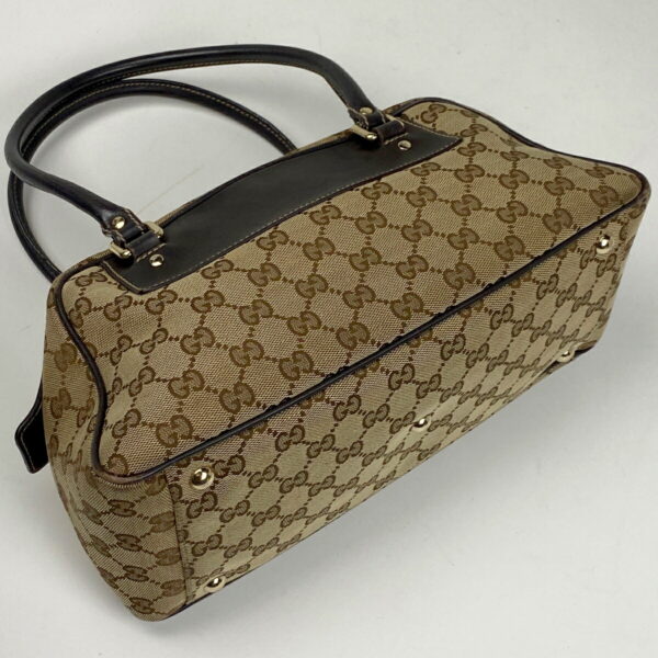 1000067760830 12 Gucci GG Pattern Interlocking G Mini Handbag GG Canvas Brown