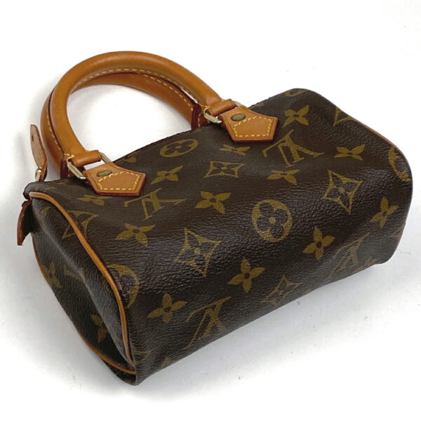 1000067848811 12 Louis Vuitton Mini Speedy Shopping Handbag Monogram Brown