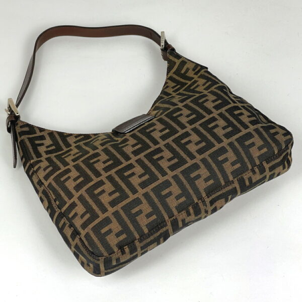 1000067849825 12 FENDI Zucca Pattern Shoulder Bag Shoulder Canvas Brown