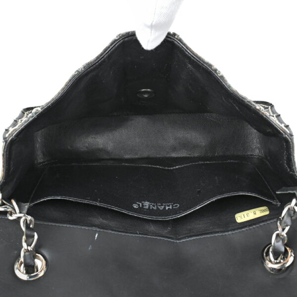 1000067863548 13 Chanel Coco Mark Chain Shoulder Bag Leather Black