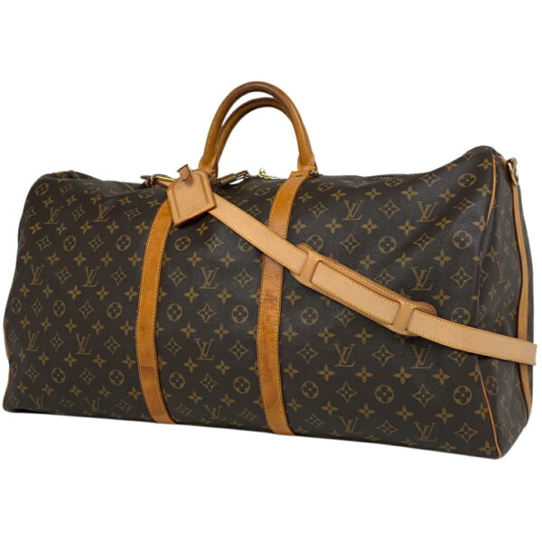 1000068071300 11 Louis Vuitton Keepall Bandouliere 60 Bag Monogram Brown