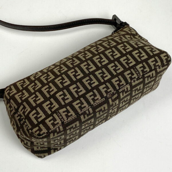 1000068089404 12 FENDI Zucchino Pattern Shoulder Canvas Brown