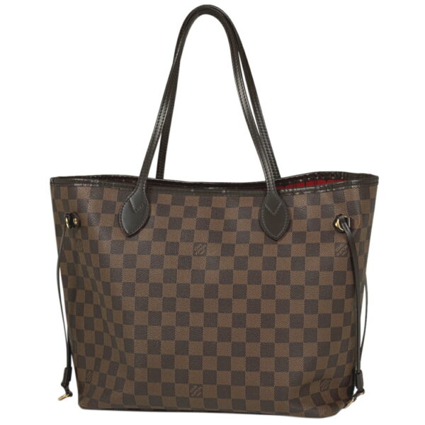 1000068188244 11 Louis Vuitton Neverfull MM Shoulder Tote Bag Damier Brown