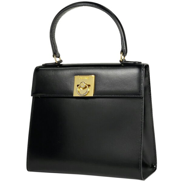 1000068198847 11 Celine Leather Handbag Black