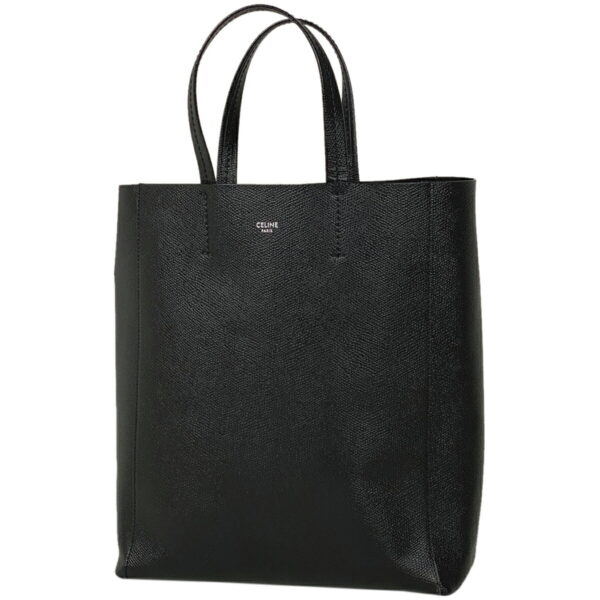 1000068230462 11 Celine Vertical Hippo Small 2WAY Leather Tote Shoulder Bag Black