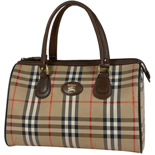 1000068287428 11 Burberrys Plaid Canvas Mini Handbag Brown