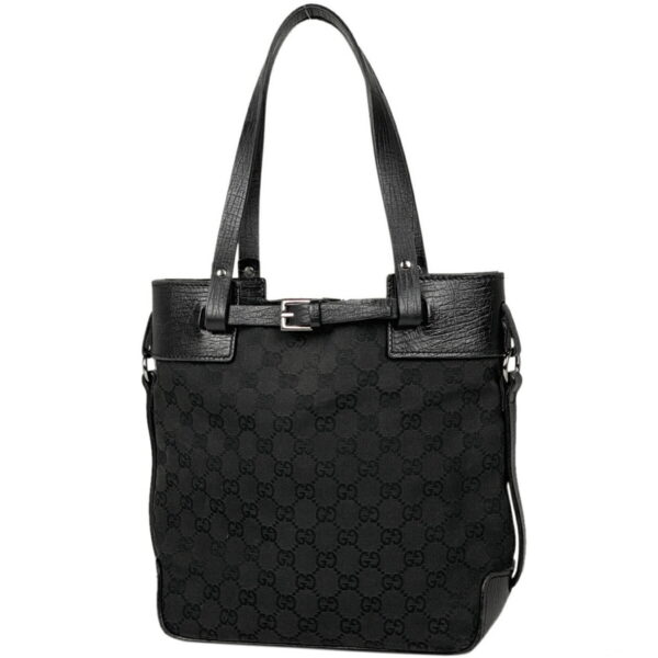 1000068377075 11 Gucci GG Pattern Tote Bag GG Canvas Black