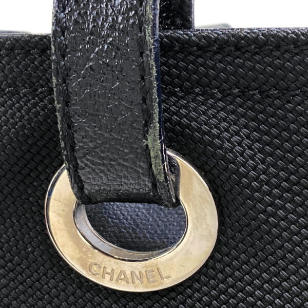 1000068383151 14 Chanel Paris Biarritz Tote GM Canvas Black